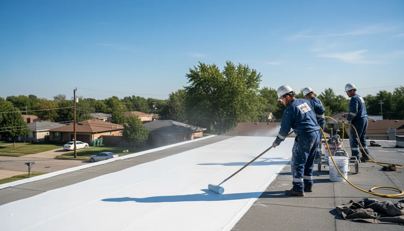 Commercial roof coating in Mead, CO near me